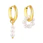 Preview: Golden Ohrring-Set Creolen & Stabohrringe in Goldoptik